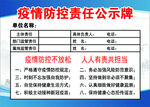 防疫责任公示牌