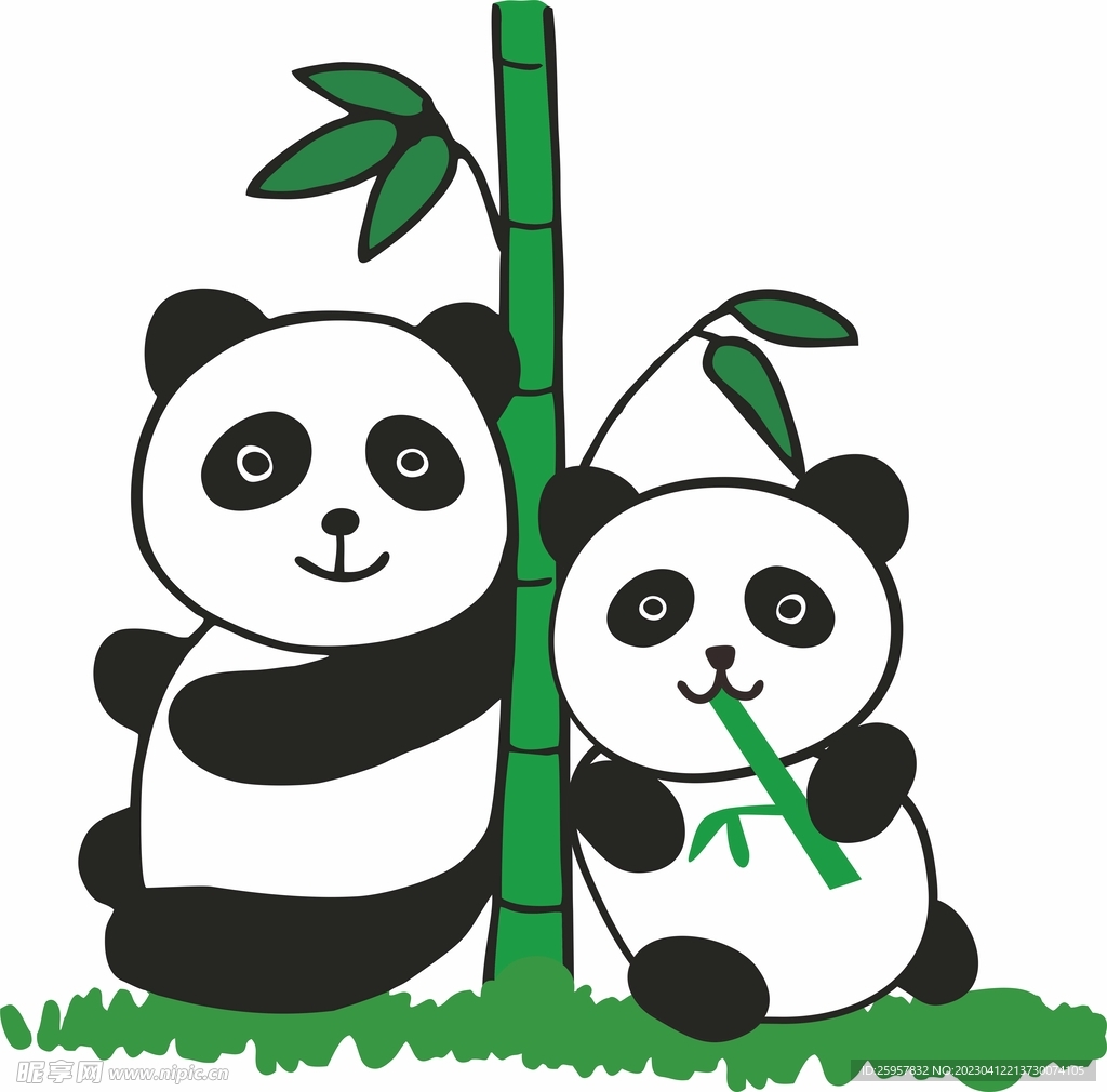熊猫吃竹子设计图__PSD分层素材_PSD分层素材_设计图库_昵图网nipic.com
