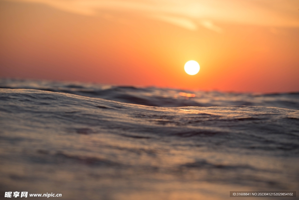 夏天海浪沙滩 
