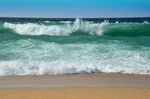 夏天海浪沙滩
