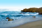 夏天海浪沙滩