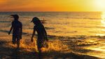 夏天海浪沙滩