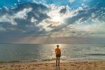 夏天海浪沙滩