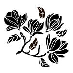 卡通玉兰花