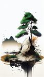 AI绘图中国山水风格