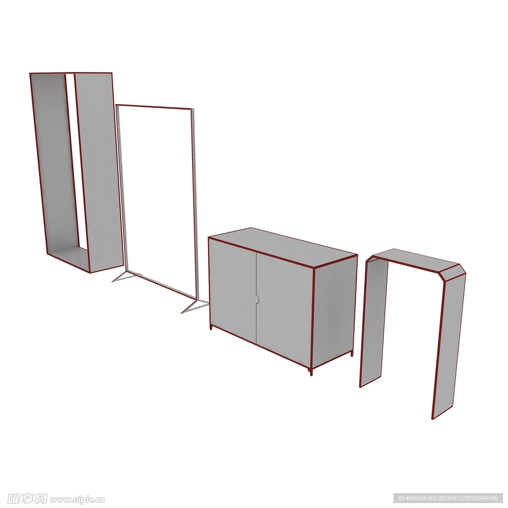 展示柜子3d模型