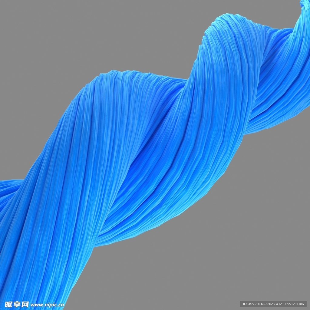 科技面料C4D纤维编织效果图