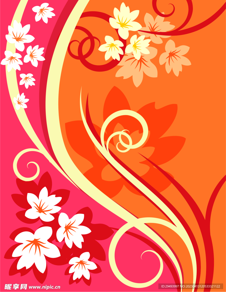 背景花纹