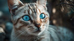 可爱的蓝眼睛小猫