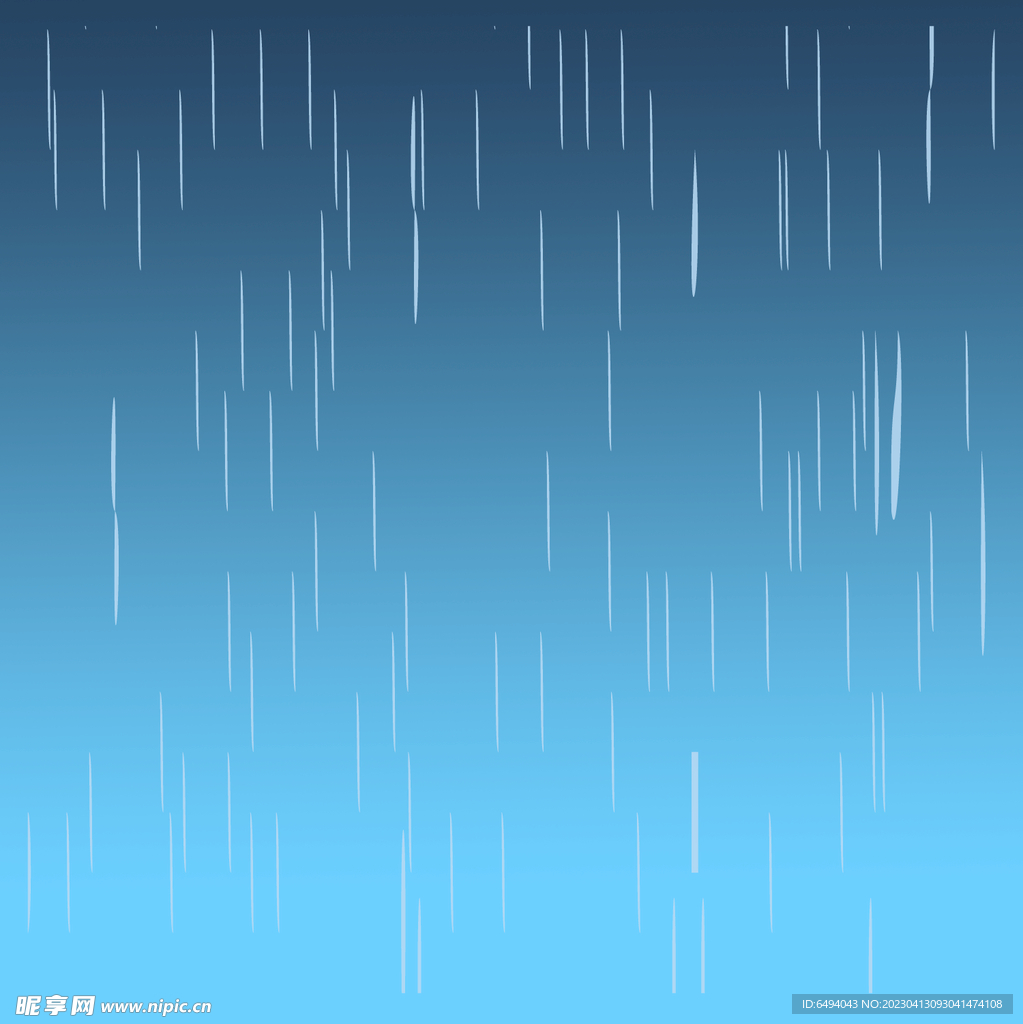 下雨滴雨线透明素材