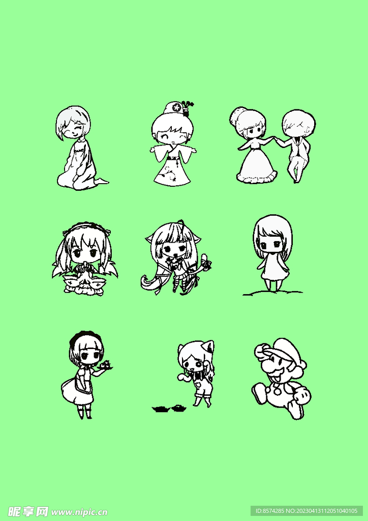 简笔画 卡通画