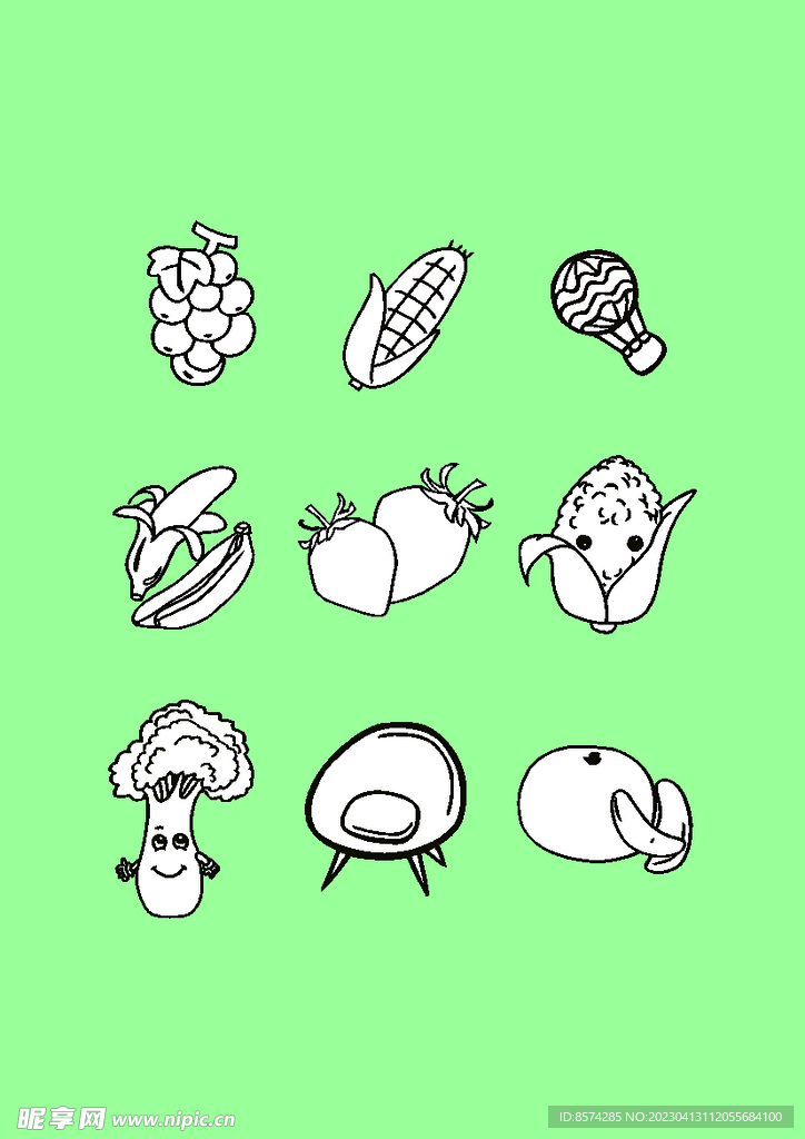 简笔画 卡通画