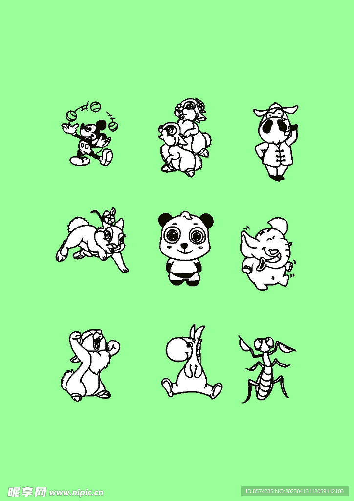 简笔画 卡通画 