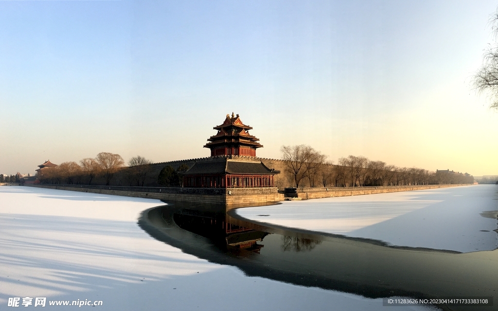 冬天故宫图
