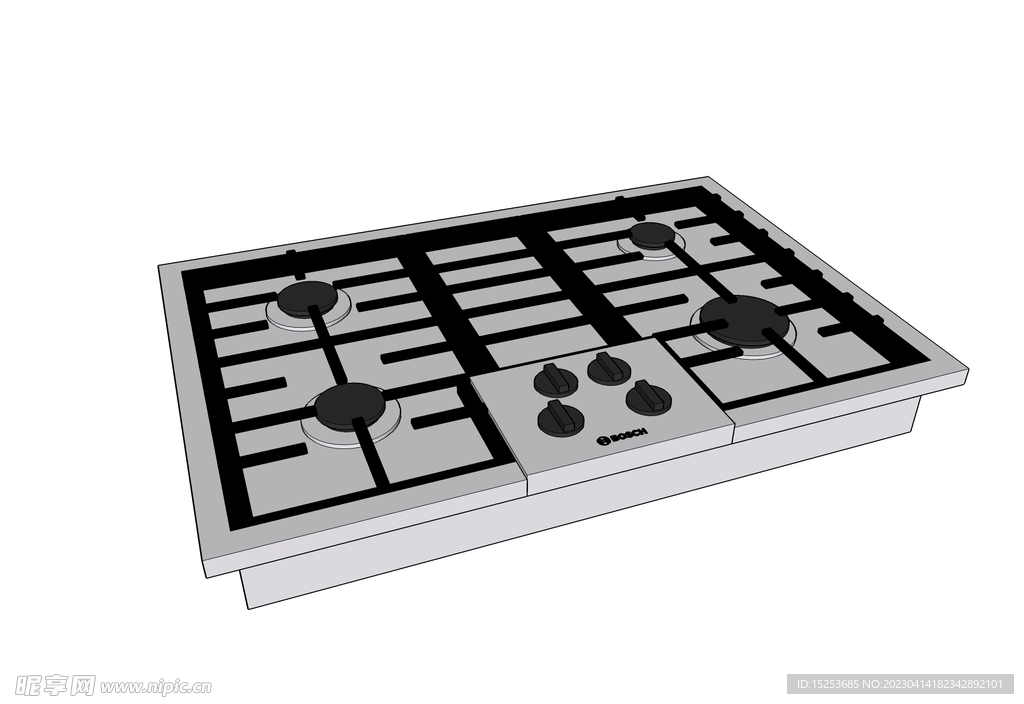 烧烤炉模型SKP草图大师3D