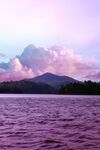 紫色山水高山云彩云朵高清图片