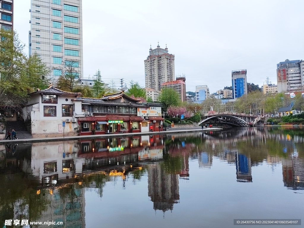 湘江河茶馆外景