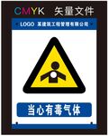 当心有毒气体标识牌