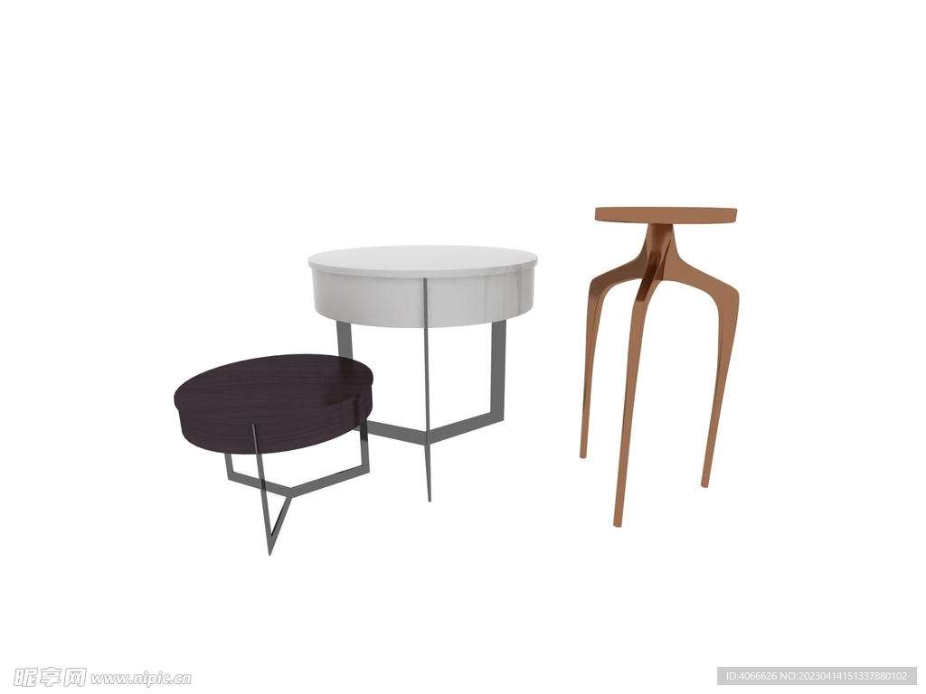 圆桌椅子3d模型