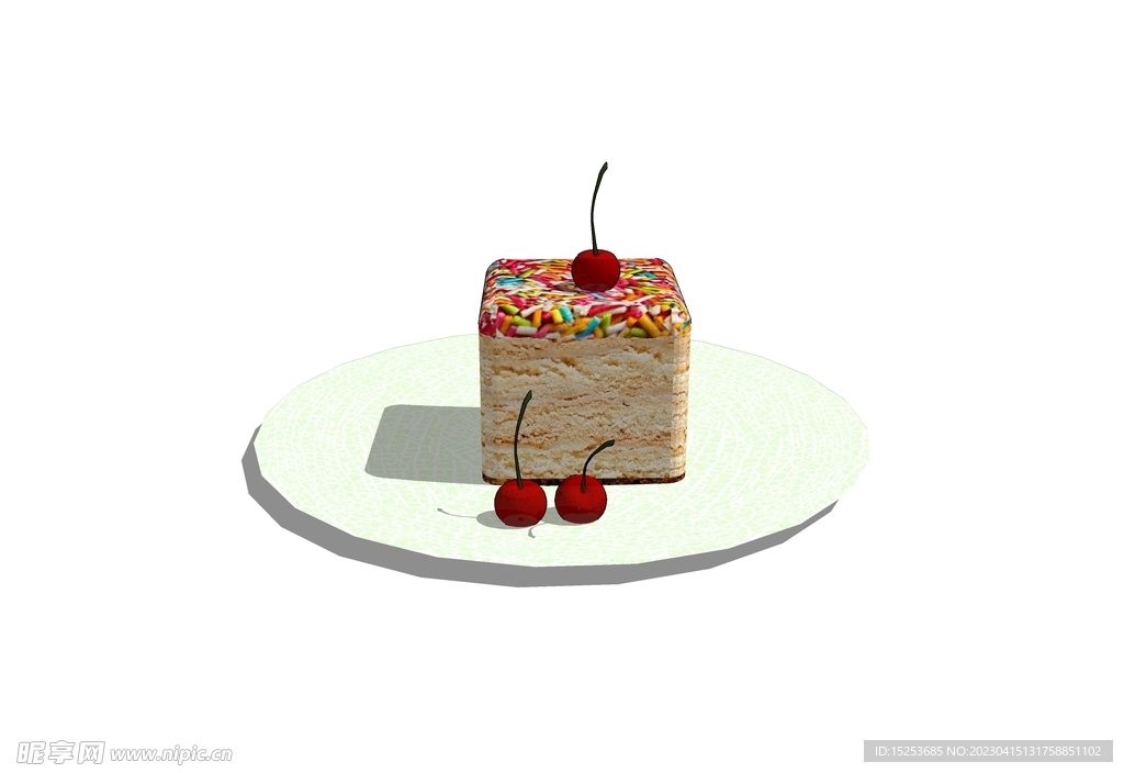 甜品蛋糕甜点模型SKP草图大师