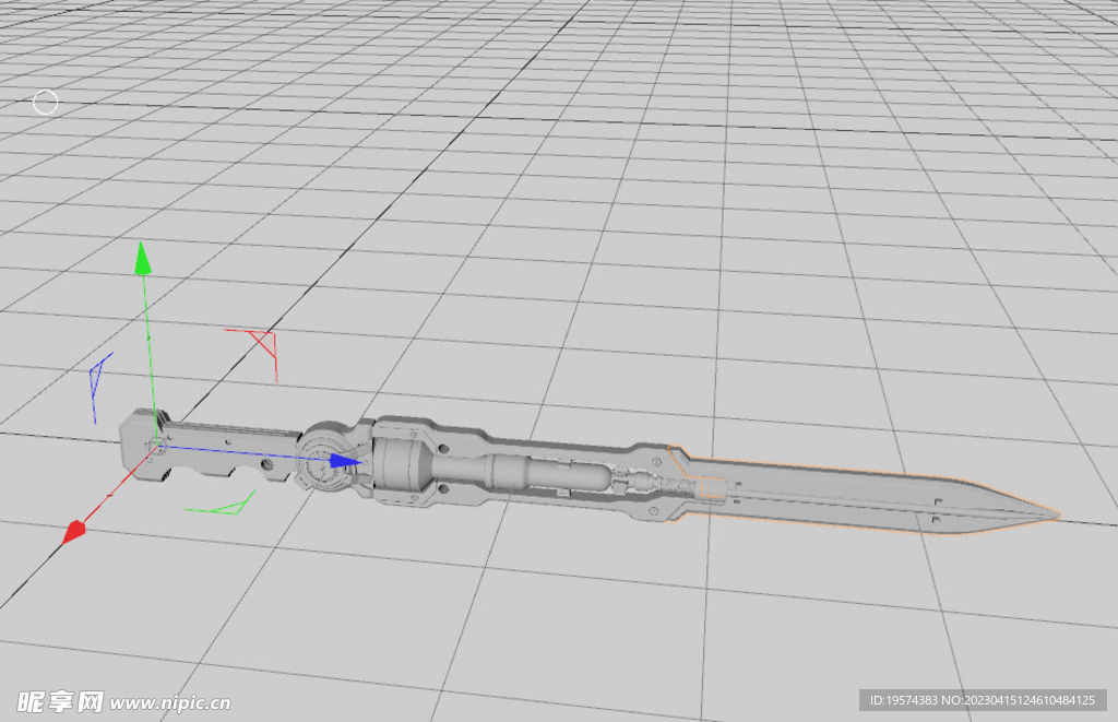 C4D模型玩具刀