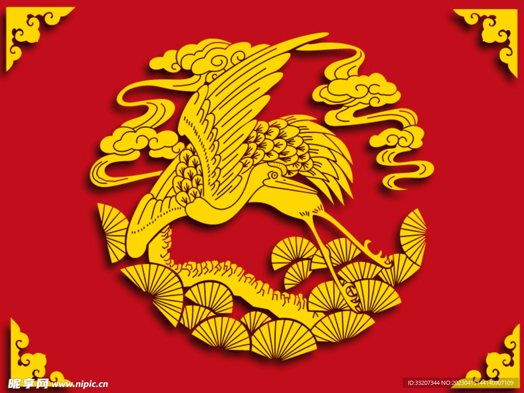 矢量仙鹤