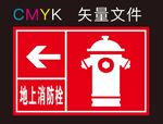 地上消防栓标识牌