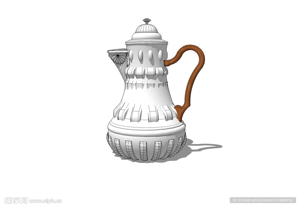 水壶茶壶模型SKP草图大师