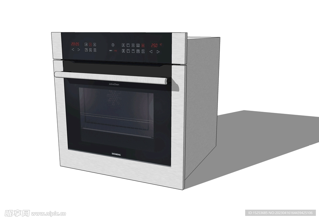 微波炉模型厨房室内设计模型