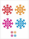 冬天圣诞节雪花元素