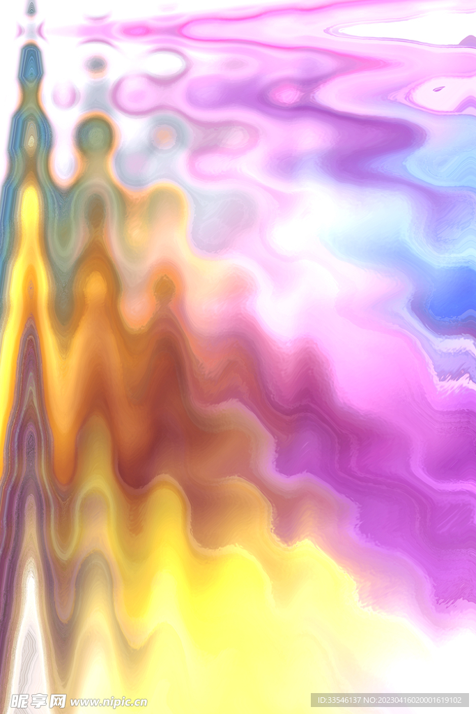 抽象炫彩水波纹