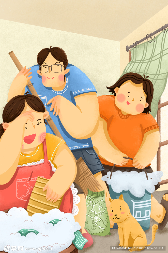 人物插图 劳动
