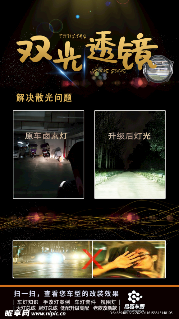 汽车 车灯 升级 亮化  安全