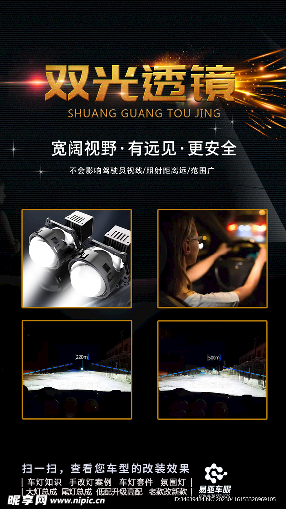 汽车  车灯 升级 亮化  