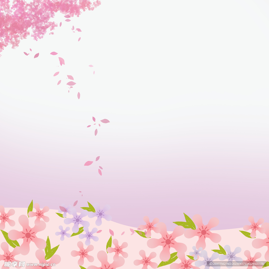  花瓣背景  