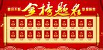 金榜题名展板