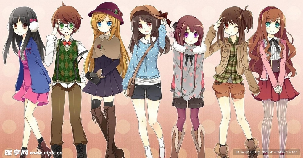 二次元风格图片素材