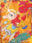 兔年国潮 插画风格 手绘海报 
