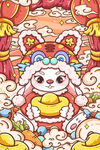 兔年国潮 插画