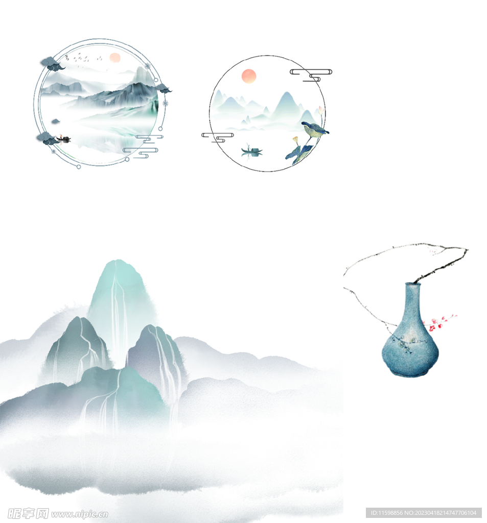 中国风山水