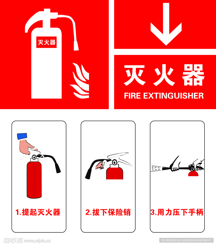 灭火器安全使用方法