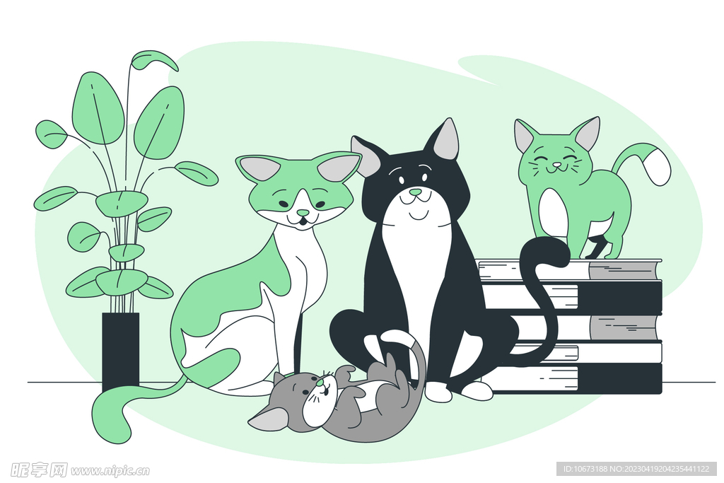 猫咪背景