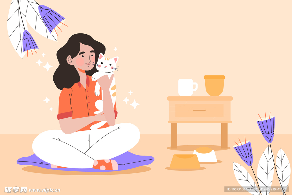 可爱猫猫背景