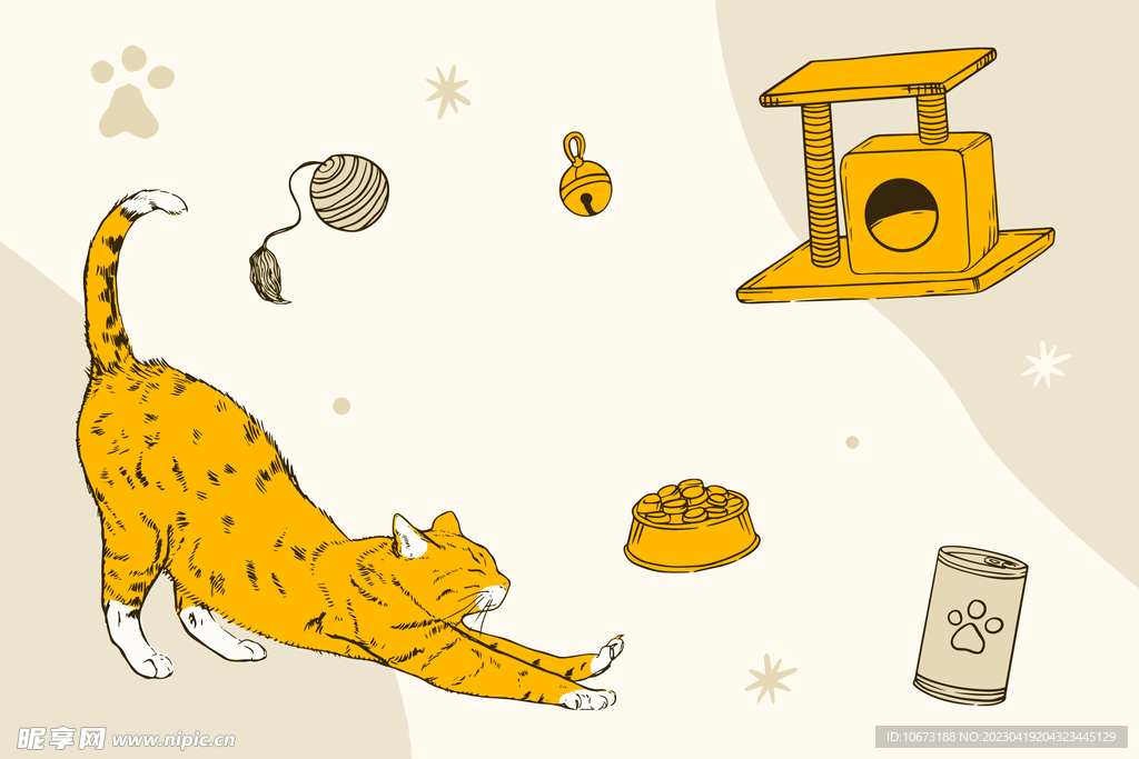 可爱猫猫背景