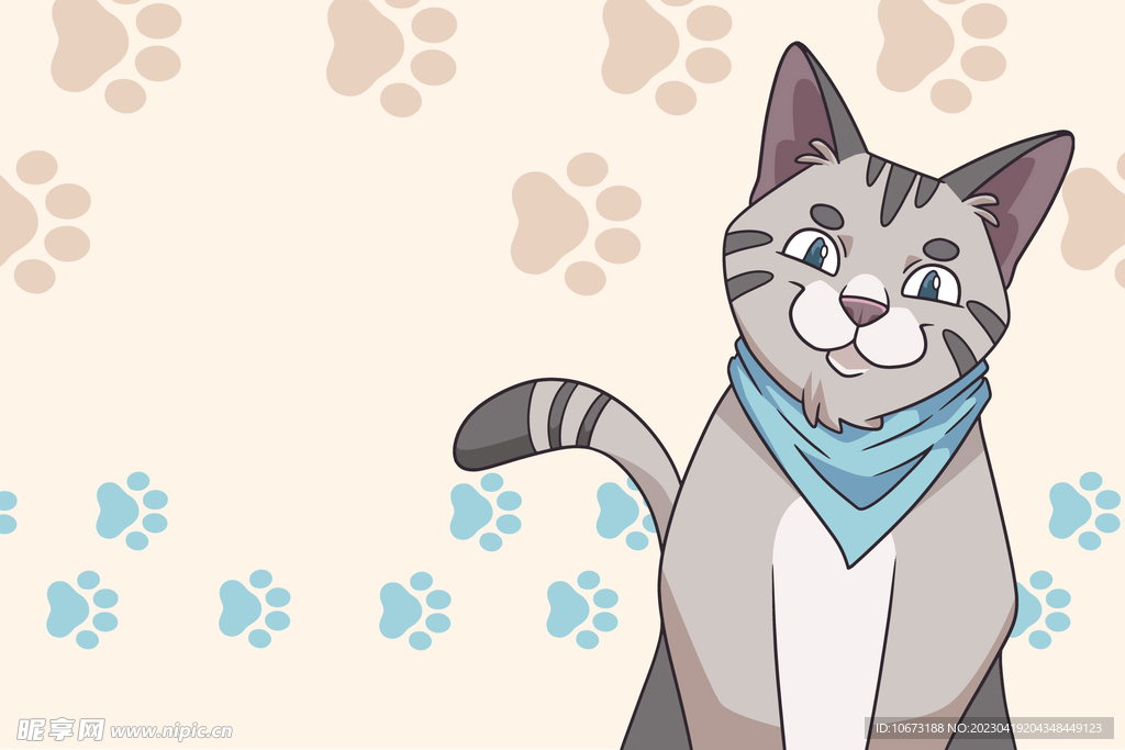 可爱猫猫背景