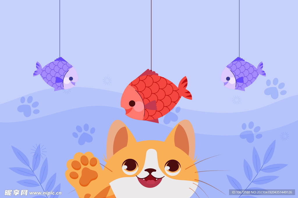 可爱猫猫背景