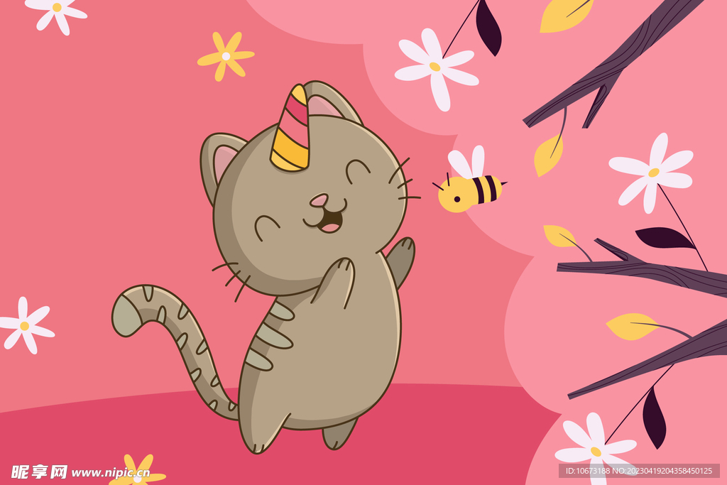 可爱猫猫背景