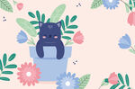猫咪背景