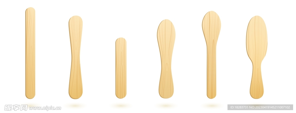 冰淇淋木质勺子撬棍素材