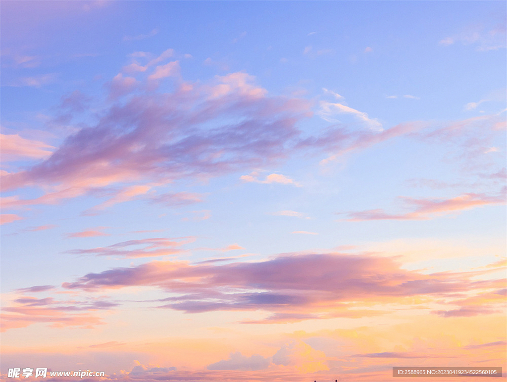 天空 夕阳